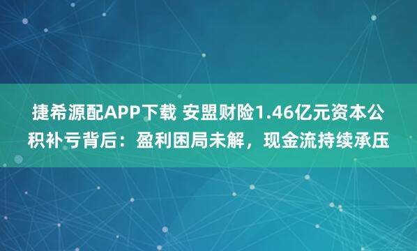 捷希源配APP下载 安盟财险1.46亿元资本公积补亏背后：盈利困局未解，现金流持续承压
