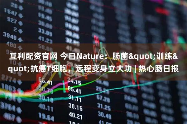 互利配资官网 今日Nature：肠菌"训练"抗癌T细胞，远程变身立大功 | 热心肠日报